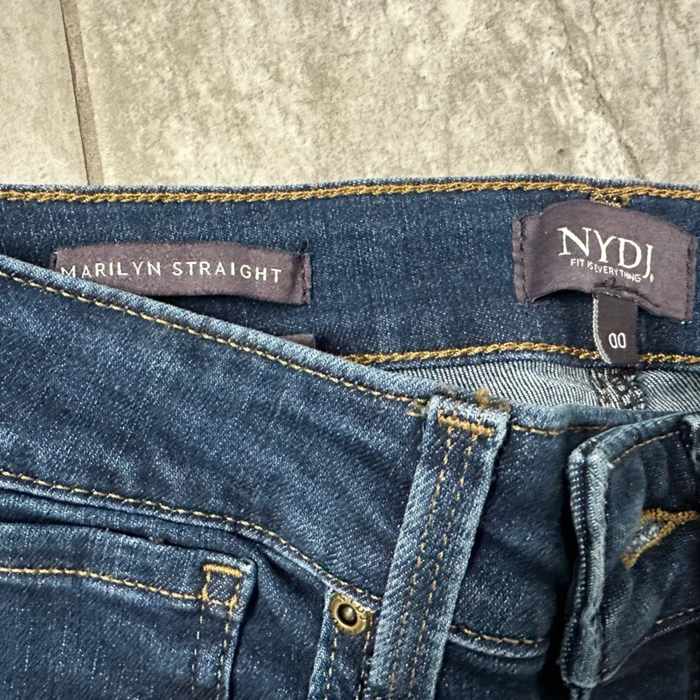 NYDJ Dark Blue Straight Leg Jeans - Picture 2 of 6